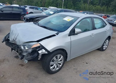 2016 Toyota Corolla Le из США, поврежденный, VIN 2T1BURHE4GC598725
